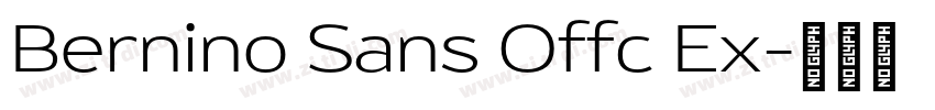Bernino Sans Offc Ex字体转换